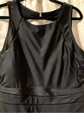 Shade & Shore Black One-Piece Swimsuit with Branded Tag